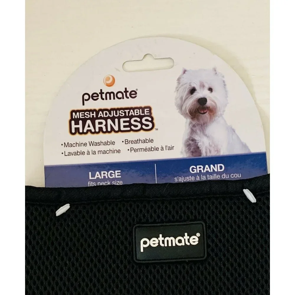 Petmate Adjustable Standard Core Mesh Harness Size Lg - 19-23” Neck